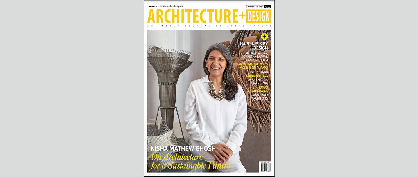 Read more about the article Cover featured on Sustainable Architecture in Architecture plus Design Magazine – Nov 2021